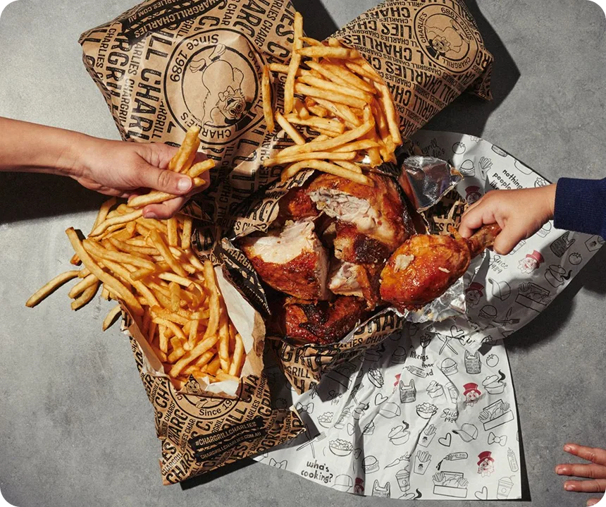 Chicken and chips
